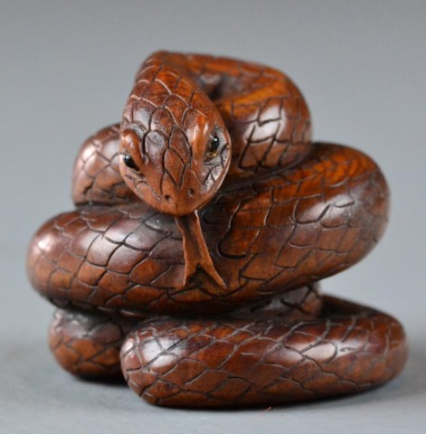 A Fine Japanese Carved Boxwood