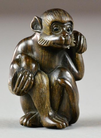 A Fine Japanese Carved Boxwood
