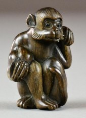 A Fine Japanese Carved Boxwood