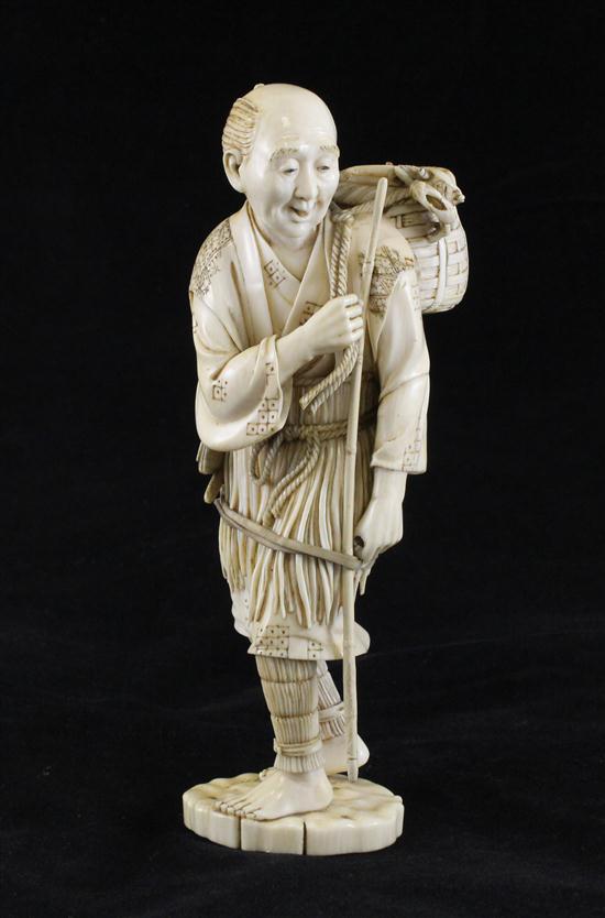 A fine Japanese ivory figure of a