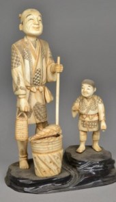 A Fine Japanese Ivory Okimono