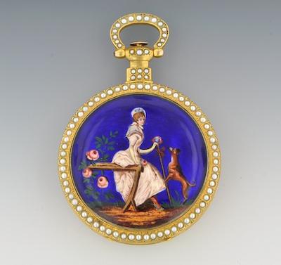 A Fine Large Gold Seed Pearl and