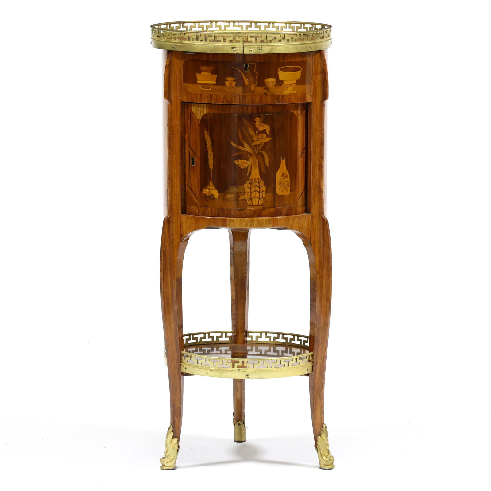 A FINE LOUIS XV STYLE MARQUETRY