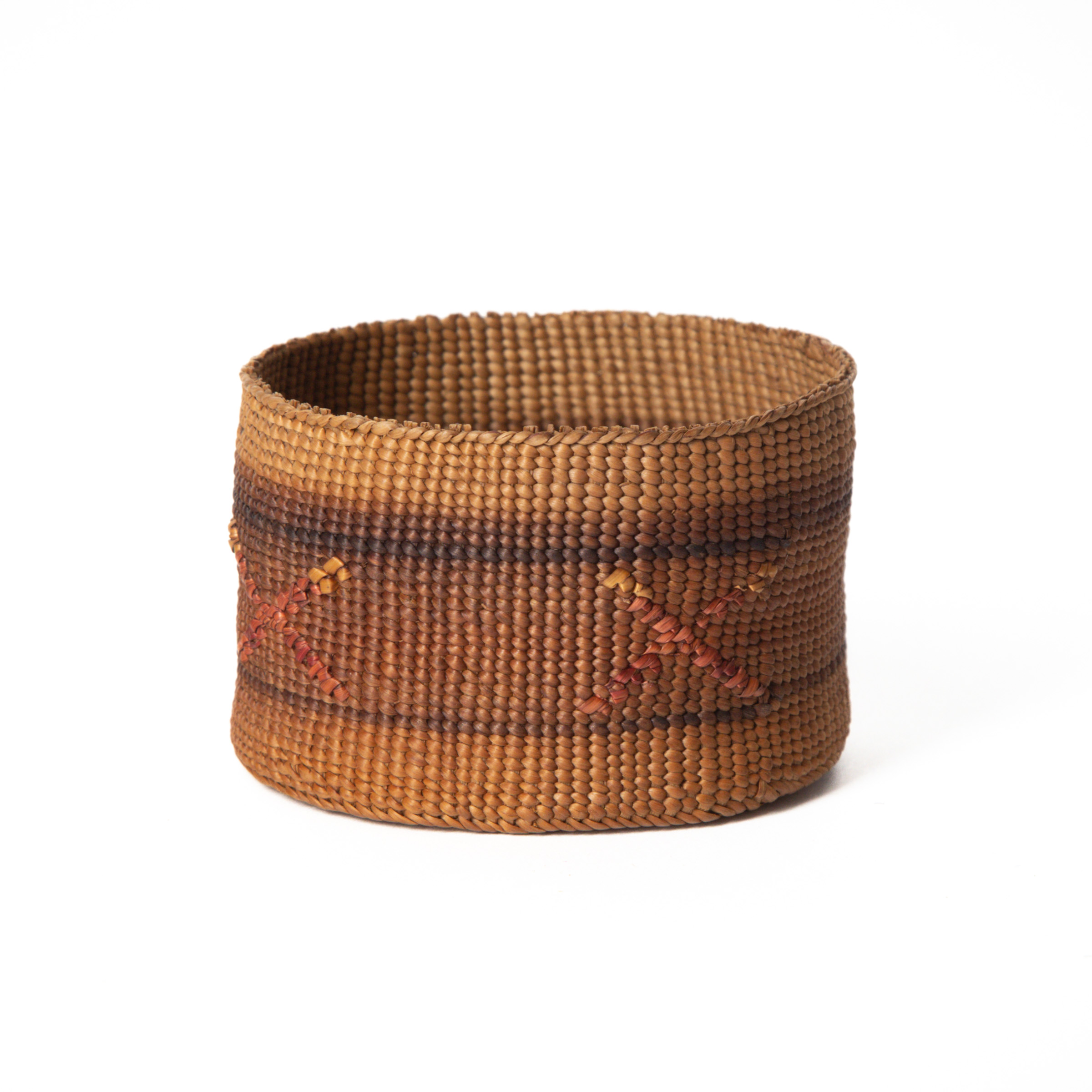 A FINE MINIATURE TLINGIT BASKET 