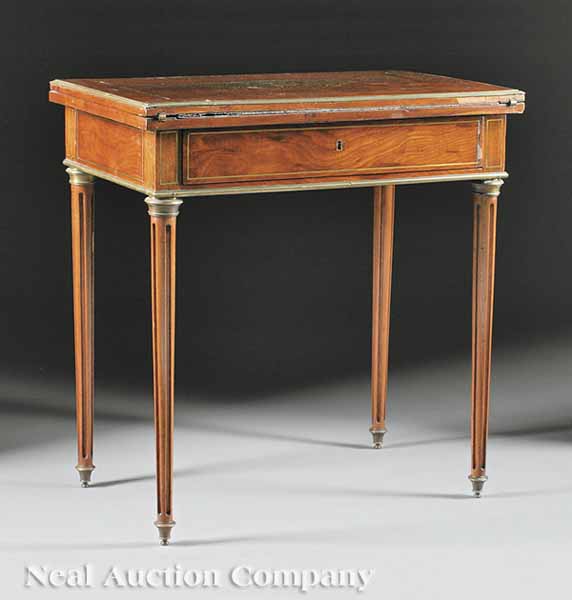 A Fine Napoleon III Brass Inlaid
