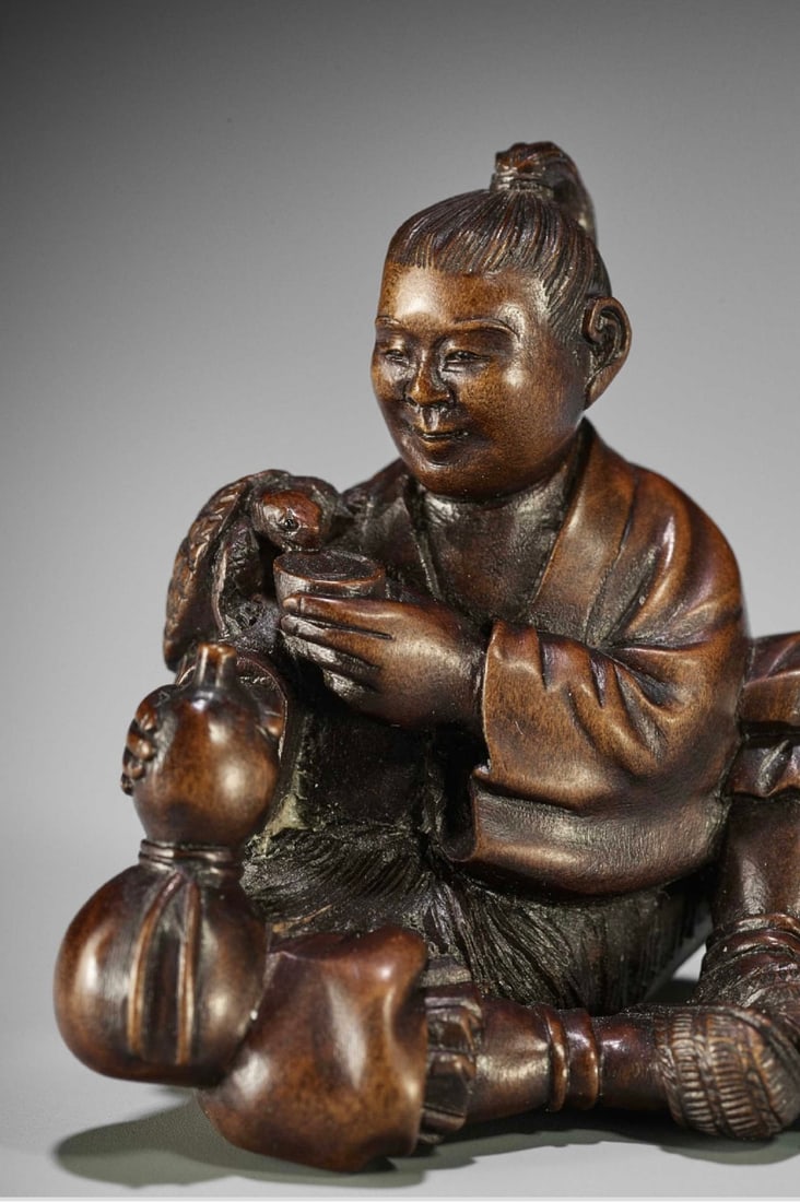 A FINE NETSUKE BY SHOKO
