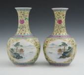 A Fine Pair of Chinese Famille