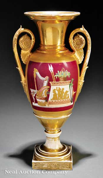 A Fine Paris Porcelain Vase c. 1818