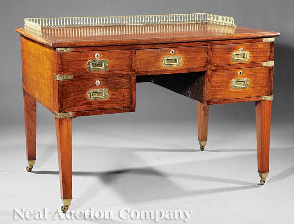 A Fine Regency Brass-Bound Mahogany