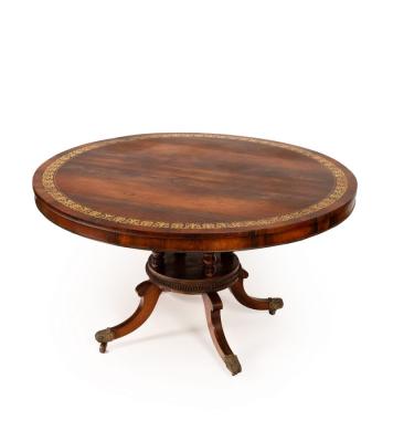 A fine Regency rosewood dining