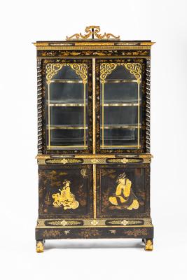 A fine Regency style black and gold