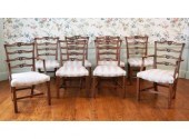 A fine set of eight Chippendal