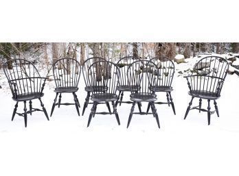 A fine set of eight (two arm and