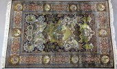 A Fine Silk Persian RugHaving