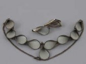 A fine silver and enamel neckl