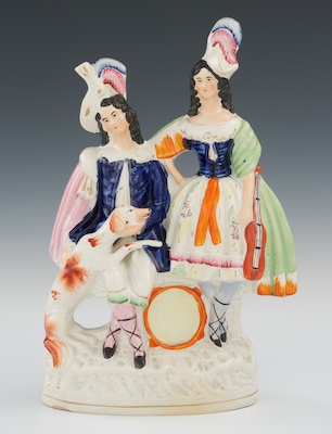 A Fine Staffordshire Figural of Two