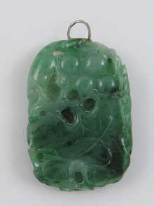 A finely carved Chinese jade