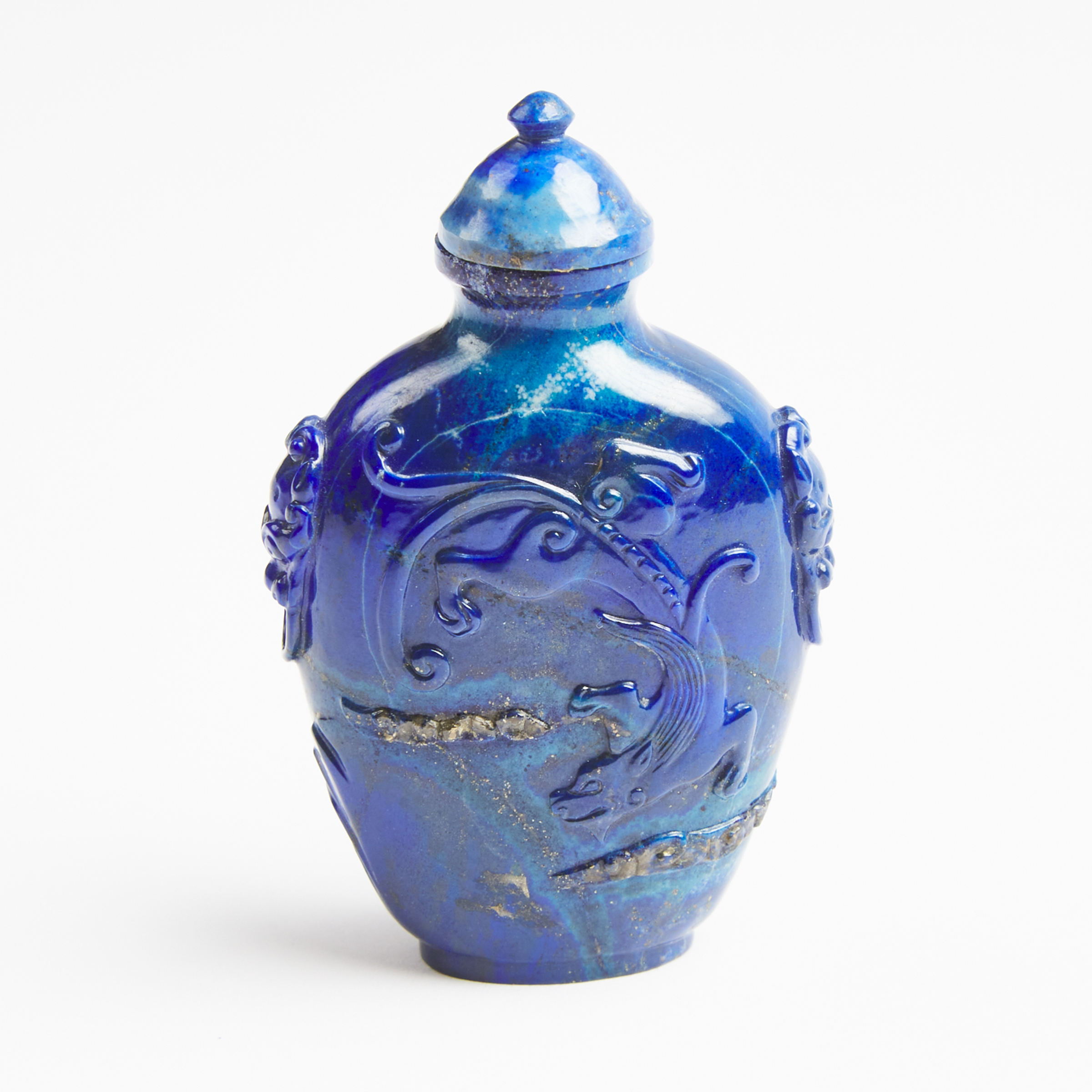 A Finely Carved Lapis Lazuli