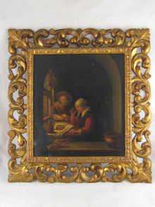 A finely painted oil on panel Dutch