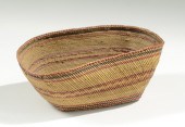 A FINELY WOVEN MAKAH/NOOTKA OV