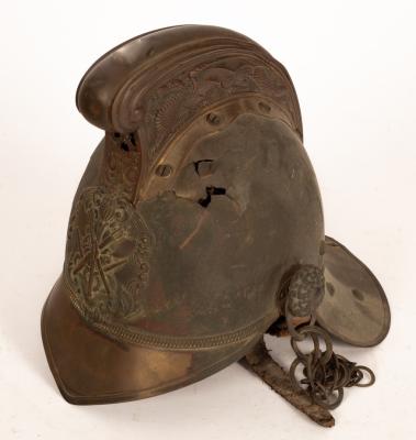 A fireman's helmet by