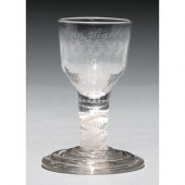 A firing glass, c1770, the flu