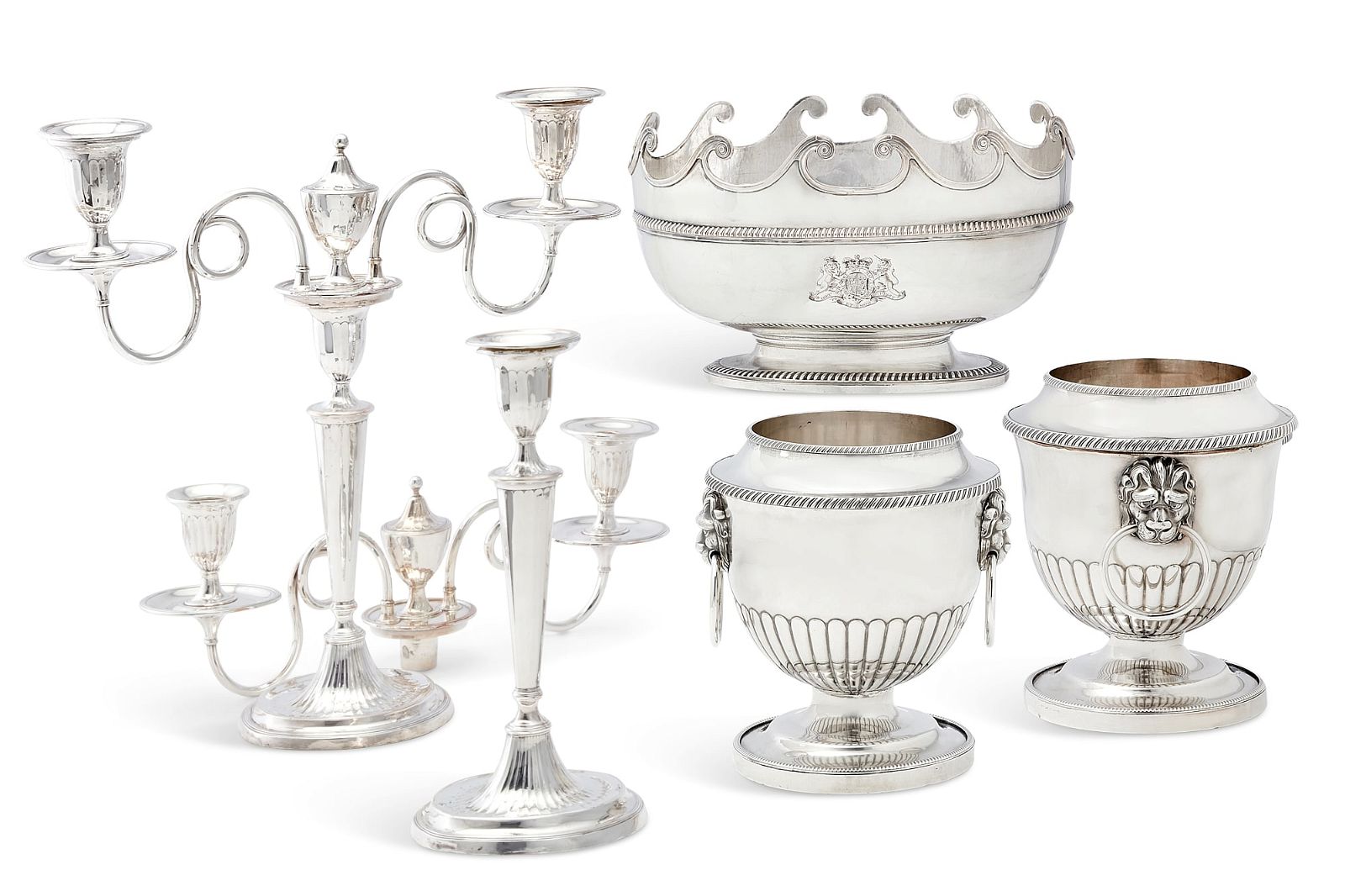 A FIVE PIECE GROUP OF OLD SHEFFIELD