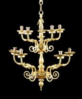 A FLEMISH EIGHT-LIGHT FIGURAL
