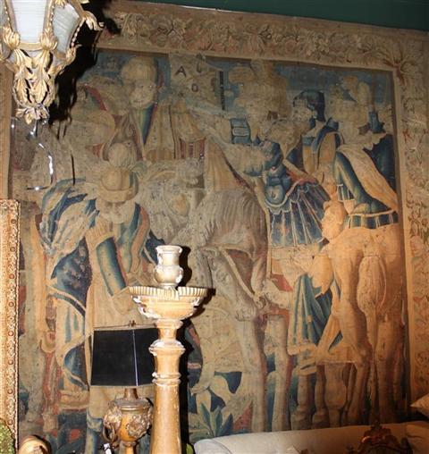 A FLEMISH HISTORICAL TAPESTRY