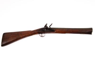 A flintlock blunderbuss with