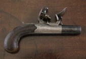 A flintlock boxlock pocket pis