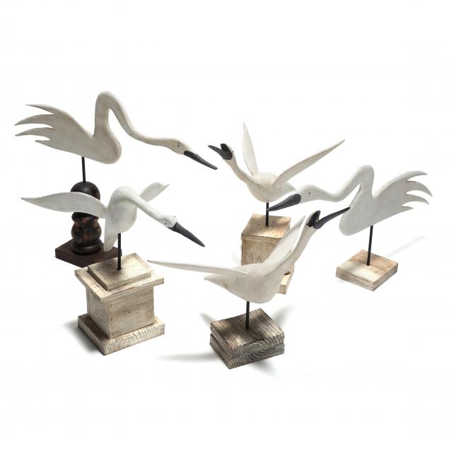 A FLOCK OF FIVE WAYNE BAKER