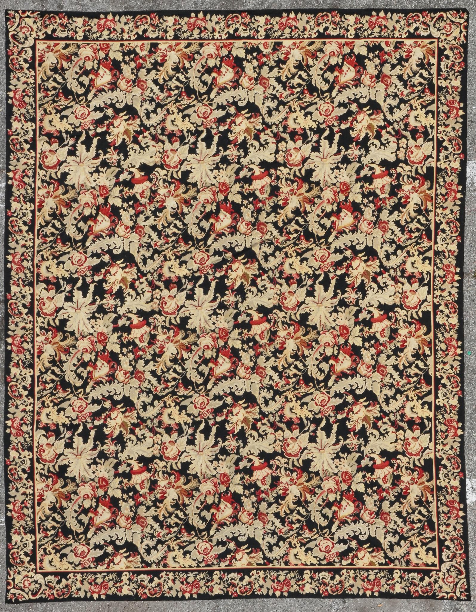 A FLORAL NEEDLEWORK CARPETA