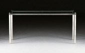 A FLORENCE KNOLL STYLE GLASS T