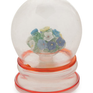 A Flower Bouquet Globe Form Blown