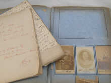 A folder with extensive letters