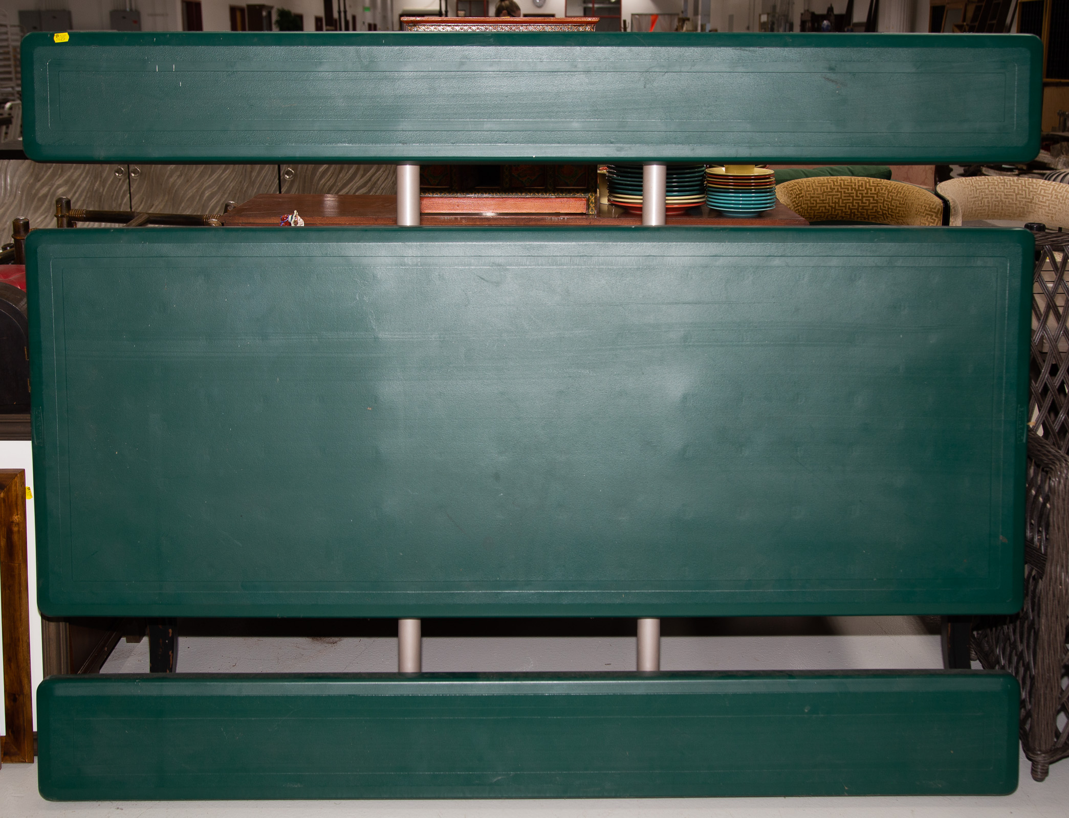 A FOLDING LIFETIME PICNIC TABLE .