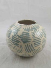 A Foley spherical ceramic vase