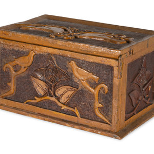 A Folk Art Carved and Painted