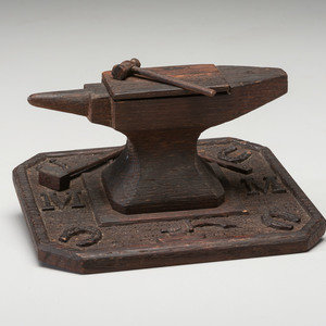 A Folk Art Carved and Stained