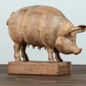 A Folk Art Carved Wood Figure