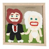 A FOLK ART PAINTING BY JAKE "J