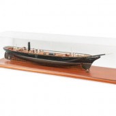 A Folk Art Steam Ship Model, S