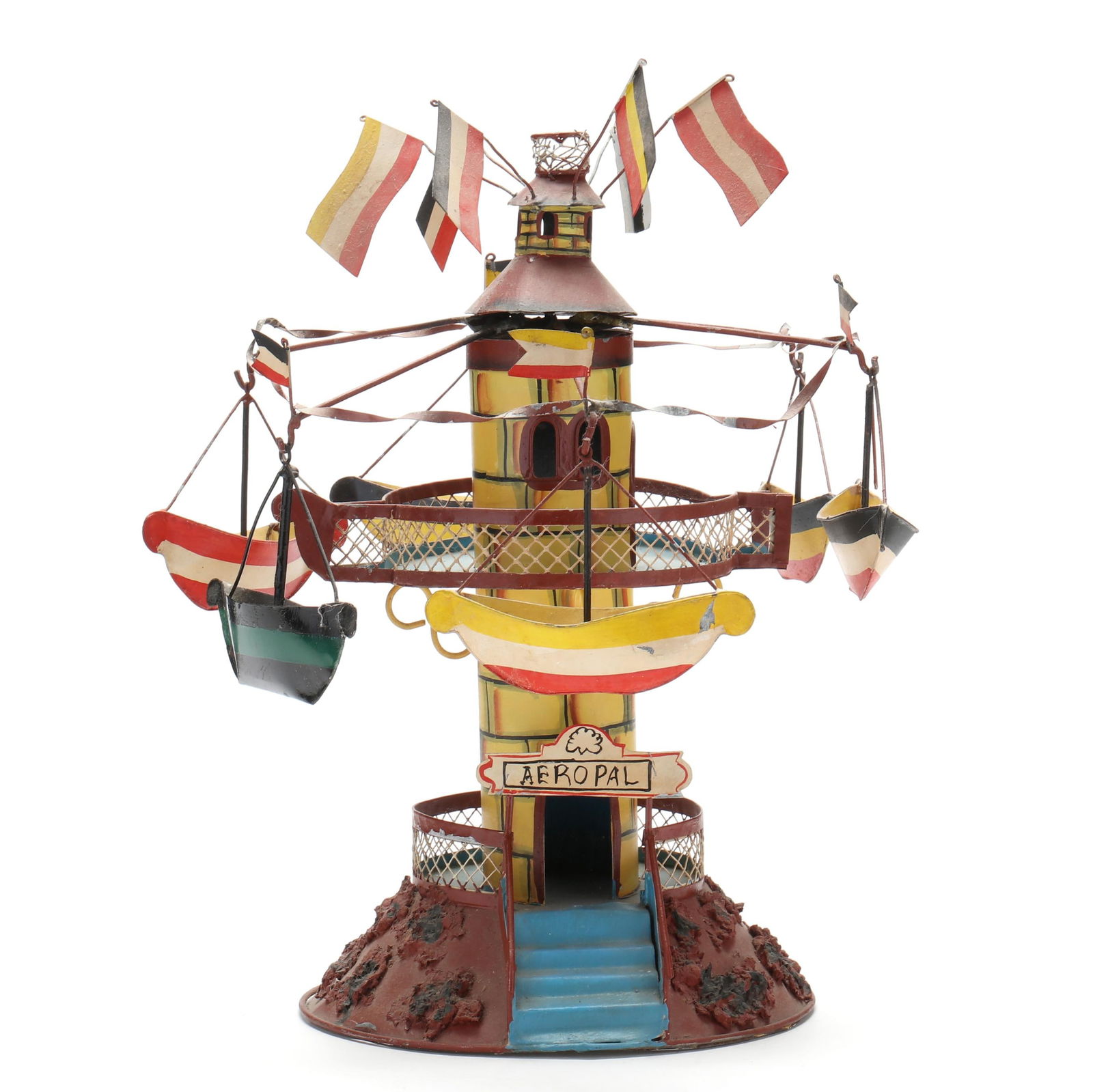 A FOLK ART WHIRLIGIG FEATURING
