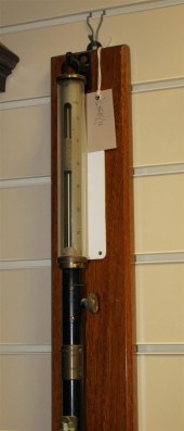 A Fortin type black lacquered