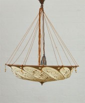 A FORTUNY IVORY SILK SCUDO SAR