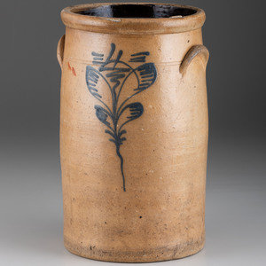 A Four-Gallon Cobalt Decorated