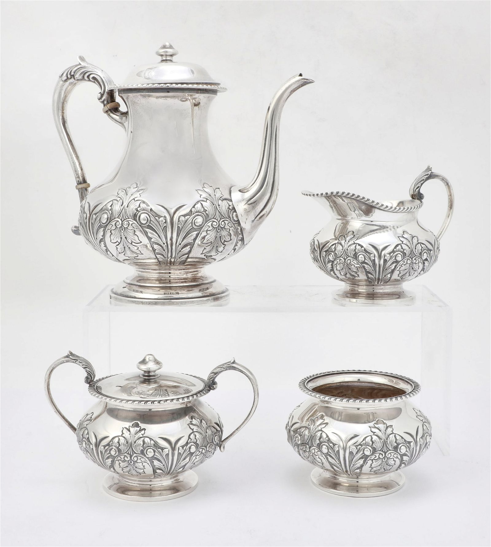 A FOUR PIECE AMERICAN STERLING
