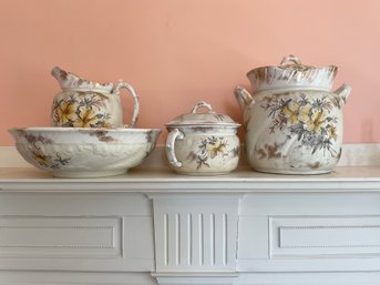 A four piece English ironstone