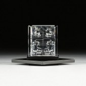 A FOUR PIECE STEUBEN CRYSTAL M